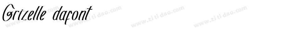 Grizelle (dafont)字体转换
